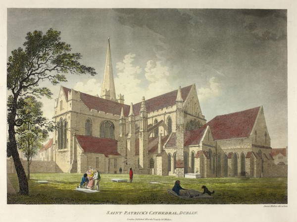 Saint Patrick’s Cathedral, Dublin, published March 1793, James Malton, English, 1761-1803, England,