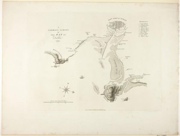 A Correct Survey of the Bay of Dublin, published December 1795, James Malton, English, 1761-1803,