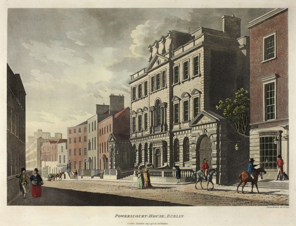 Powerscourt House, Dublin, published July 1795, James Malton, English, 1761-1803, England,