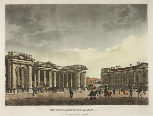 The Parliament House, Dublin, published November 1793, James Malton, English, 1761-1803, England,