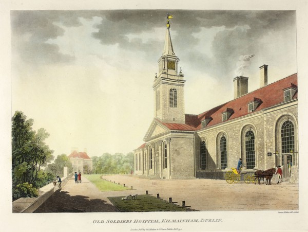 Old Soldiers Hospital, Kilmainham, Dublin, published February 1794, James Malton, English,