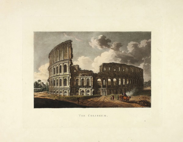 The Coliseum, plate fifteen from the Ruins of Rome, published 1796/98, M. Dubourg, (English, active