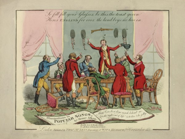 Plate from Illustrations to Popular Songs, 1822, Henry Alken (English, 1785-1851), published by