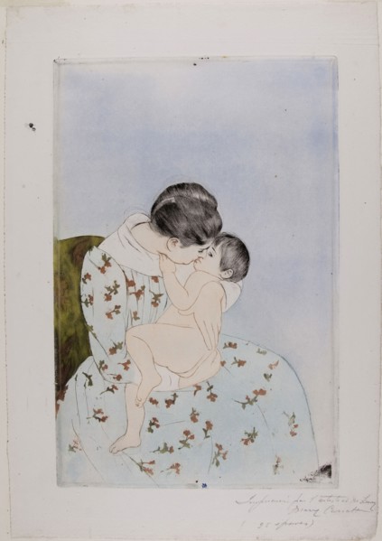 After the Bath, Mary Cassatt (American, 1844-1926), printed by Leroy (French, active 1876-1900),