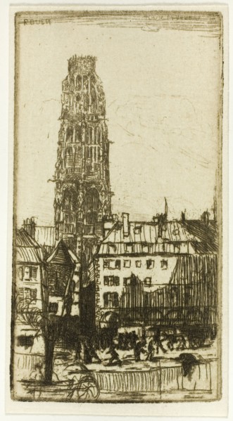 Tour de Beurre, Rouen, 1899, Donald Shaw MacLaughlan, American, born Canada, 1876-1938, United