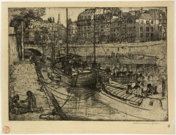 Quai des Grands Augustins, 1900, Donald Shaw MacLaughlan, American, born Canada, 1876-1938, United