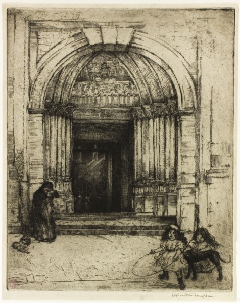 Portal of St. Germain-des-Prés, 1900, Donald Shaw MacLaughlan, American, born Canada, 1876-1938,