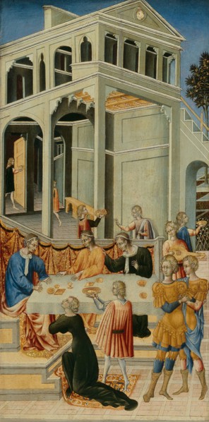Salome Asking Herod for the Head of Saint John the Baptist, 1455/60, Giovanni di Paolo, Italian,