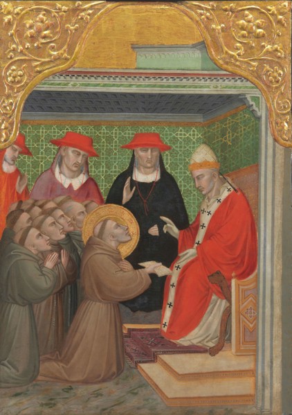 Saint Francis before the Pope (The Approva of the Franciscan Rule), 1390/1400, Spinello Aretino