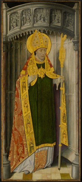 Altarpiece from Thuison-les-Abbeville: Saint Honoré, 1490/1500, French (Picardy), France, Oil on