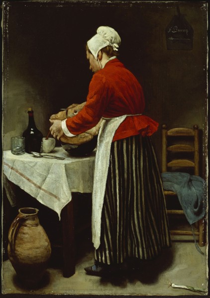 The Maid, c. 1875, François Bonvin, French, 1817-1887, France, Oil on canvas, 44.5 × 30.8 cm (17