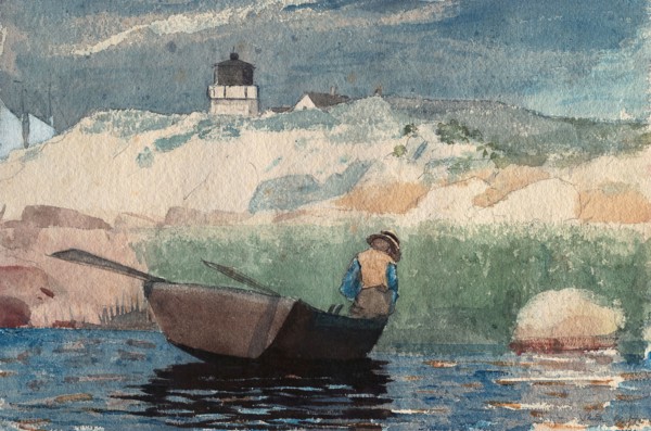 Boy in Boat, Gloucester, 1880/81, Winslow Homer, American, 1836-1910, United States, Transparent