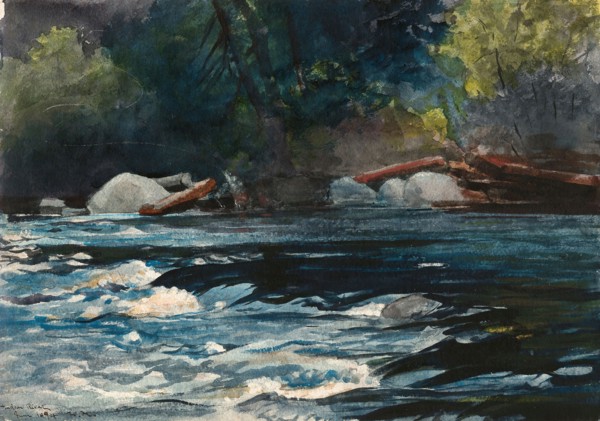 The Rapids, Hudson River, Adirondacks, 1894, Winslow Homer, American, 1836-1910, United States,