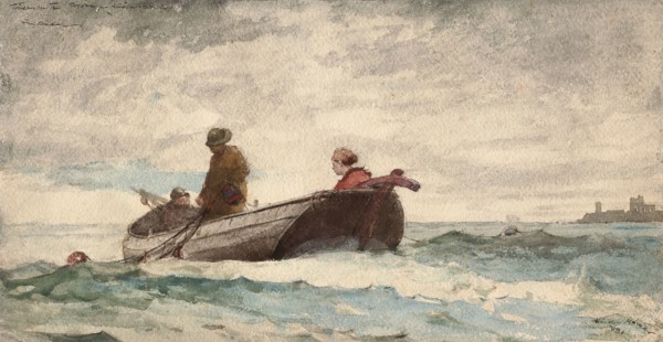 Tynemouth Priory, England, 1881, Winslow Homer, American, 1836-1910, United States, Transparent