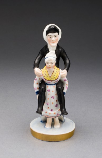 Dr. Syntax and the Old Woman, early 19th century, England, Soft-paste porcelain, polychrome enamels