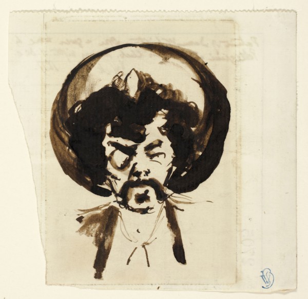 Portrait of Whistler, 1877, Carlo Pellegrini, Italian, worked in England, 1839-1889, Italy, Brush
