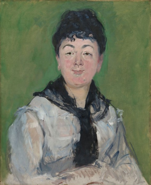 Portrait of a Woman with a Black Fichu, c. 1878, Édouard Manet, French, 1832-1883, Paris, Oil on