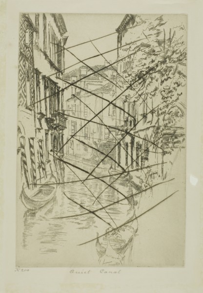 Quiet Canal, 1879/80, James McNeill Whistler, American, 1834-1903, United States, Etching and
