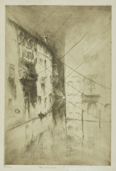 Nocturne: Palaces, 1879/80, James McNeill Whistler, American, 1834-1903, United States, Etching and