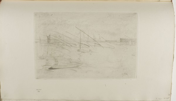 Greenhithe, 1877, James McNeill Whistler, American, 1834-1903, United States, Drypoint with foul