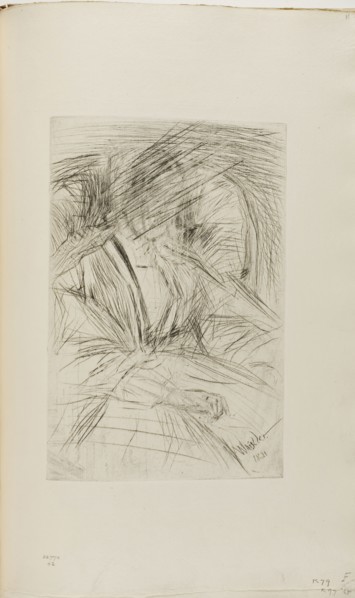 Lady in an armchair, 1861, James McNeill Whistler, American, 1834-1903, United States, Drypoint,
