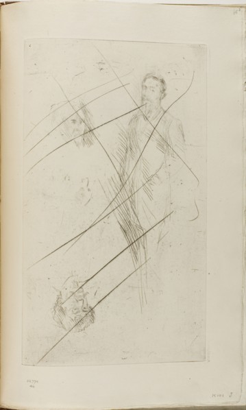Portrait Sketches including F.R. Leyland and Whistler, 1874/75, James McNeill Whistler, American,