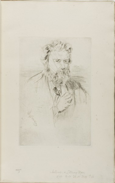 Z. Astruc, Editor of ‘L’Artiste’, 1859, James McNeill Whistler, American, 1834-1903, United States,