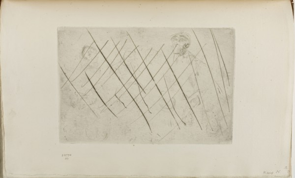 Sketch of Heads, 1875, James McNeill Whistler, American, 1834-1903, United States, Drypoint with