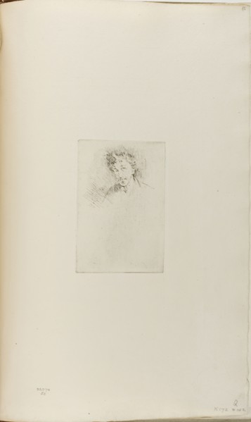 Whistler with the White Lock, 1876/79, James McNeill Whistler, American, 1834-1903, United States,