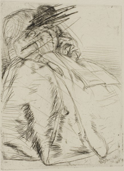 The Open Book, 1861, James McNeill Whistler, American, 1834-1903, United States, Etching and