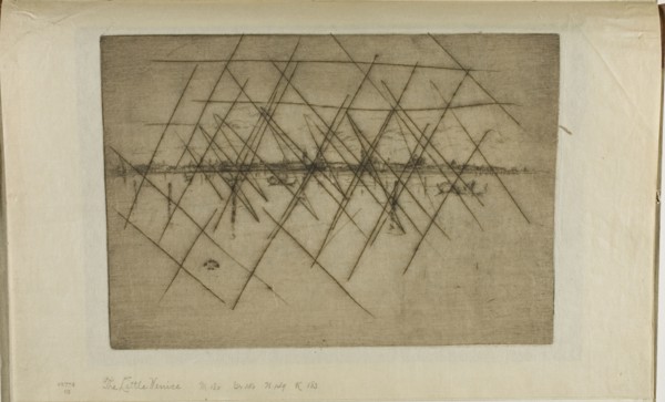 The Little Venice, 1880, James McNeill Whistler, American, 1834-1903, United States, Etching, with