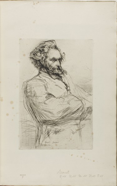 C. L. Drouet, Sculptor, 1859, James McNeill Whistler, American, 1834-1903, United States, Etching