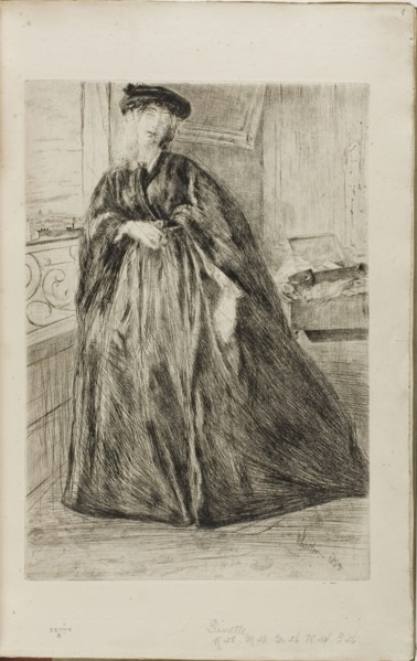 Finette, 1859, James McNeill Whistler, American, 1834-1903, United States, Etching and drypoint,