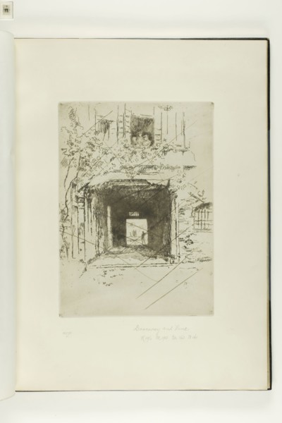 Doorway and Vine, 1879–80, James McNeill Whistler, American, 1834-1903, United States, Etching and