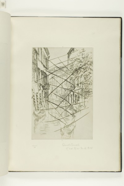 Quiet Canal, 1879/80, James McNeill Whistler, American, 1834-1903, United States, Etching and