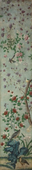 Wall Panel: Birds and Flowers, 1800/25, France, Hand-painted paper, 284.5 × 53.3 cm (112 × 21 in.)