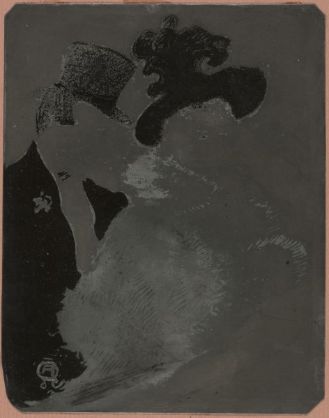 At the Concert, 1896, Henri de Toulouse-Lautrec, French, 1864-1901, France, Zinc lithographic plate