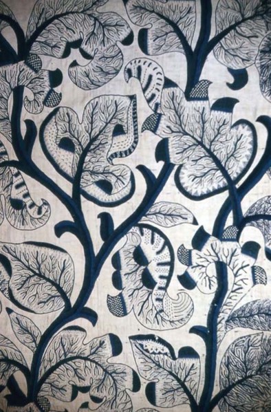 Pair of Curtains, 17th century, England, Cotton and linen, twill weave, embroidered with wool, 182
