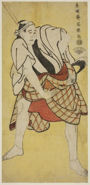 The actor Ichikawa Tomiemon as Inokuma Monbei, 1794, Toshusai Sharaku ??? ??, Japanese, active