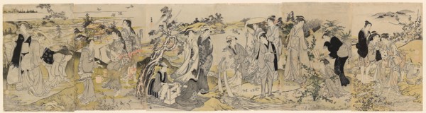 The Noda Jewel River, from a hexaptych depicting the Six Jewel Rivers, c. 1781/89, Kubo Shunman,
