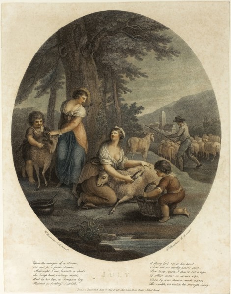 July, July 10, 1789, Francesco Bartolozzi (Italian, 1727-1815), after William Hamilton (English,