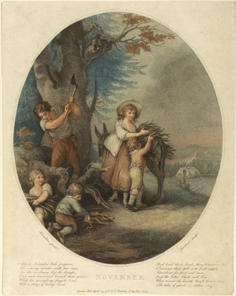 November, April 14, 1788, William Nelson Gardiner (Irish, 1766-1814), after William Hamilton