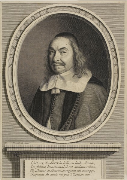 Jean Loret, 1658, Robert Nanteuil, French, 1623-1678, France, Engraving on paper, 257 × 182 mm