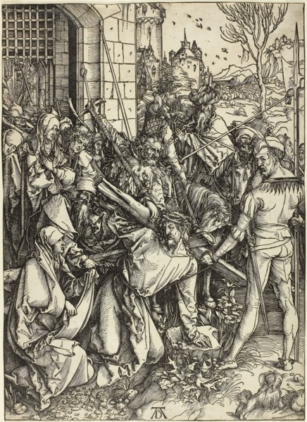 The Bearing of the Cross, from The Large Passion, c. 1498–99, published 1511, Albrecht Dürer,