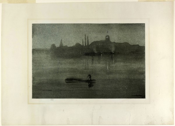 Nocturne, 1878, published 1887, James McNeill Whistler, American, 1834-1903, United States,