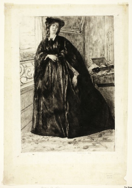Finette, 1859, James McNeill Whistler, American, 1834-1903, United States, Etching and drypoint in