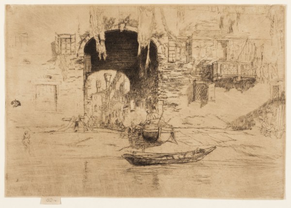 San Biagio, 1880, James McNeill Whistler, American, 1834-1903, United States, Etching and drypoint