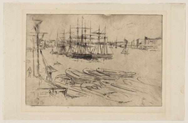 Wapping, The Pool, 1878/79, James McNeill Whistler, American, 1834-1903, United States, Etching and