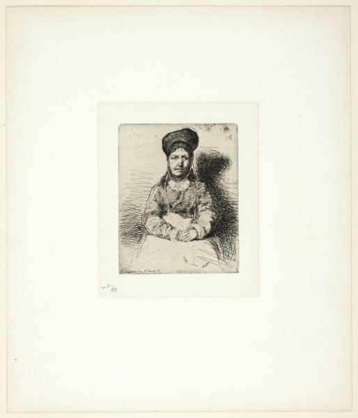 La Rétameuse, 1858, James McNeill Whistler, American, 1834-1903, United States, Etching with foul
