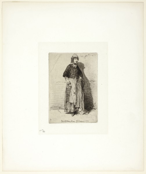 La Mère Gérard, 1858, James McNeill Whistler, American, 1834-1903, United States, Etching in black